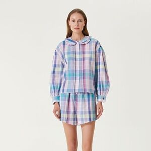 Ralph Lauren Colorful Plaid Two-Piece Set